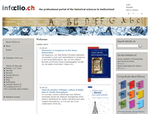 Tablet Screenshot of infoclio.ch